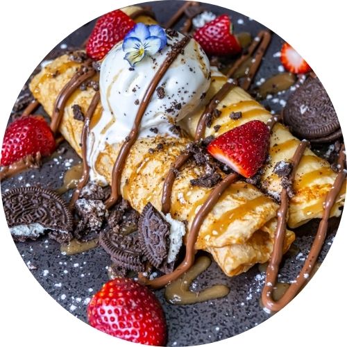COOKIES AND CREAM NUTELLA CREPES
